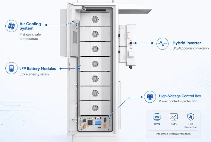 50kW 100kWh Energy Storage Cabinet 50kW 100kWh Energy Storage Cabinet